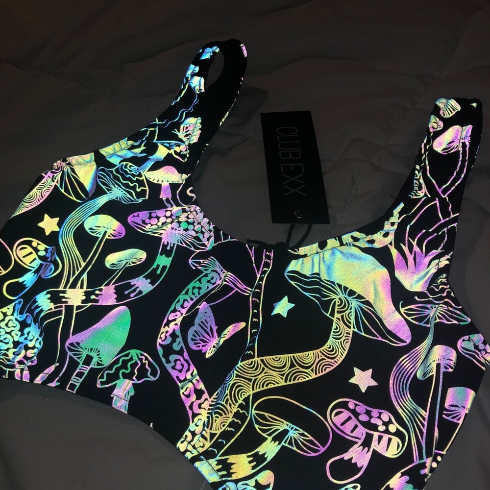 *NWT* Cyber Garden Reflective Bodysuit - Picture 3 of 8